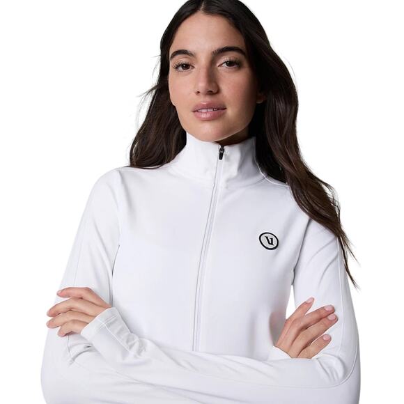 VUORI Chilled Out Track Full Zip in White L - Picture 2 of 11